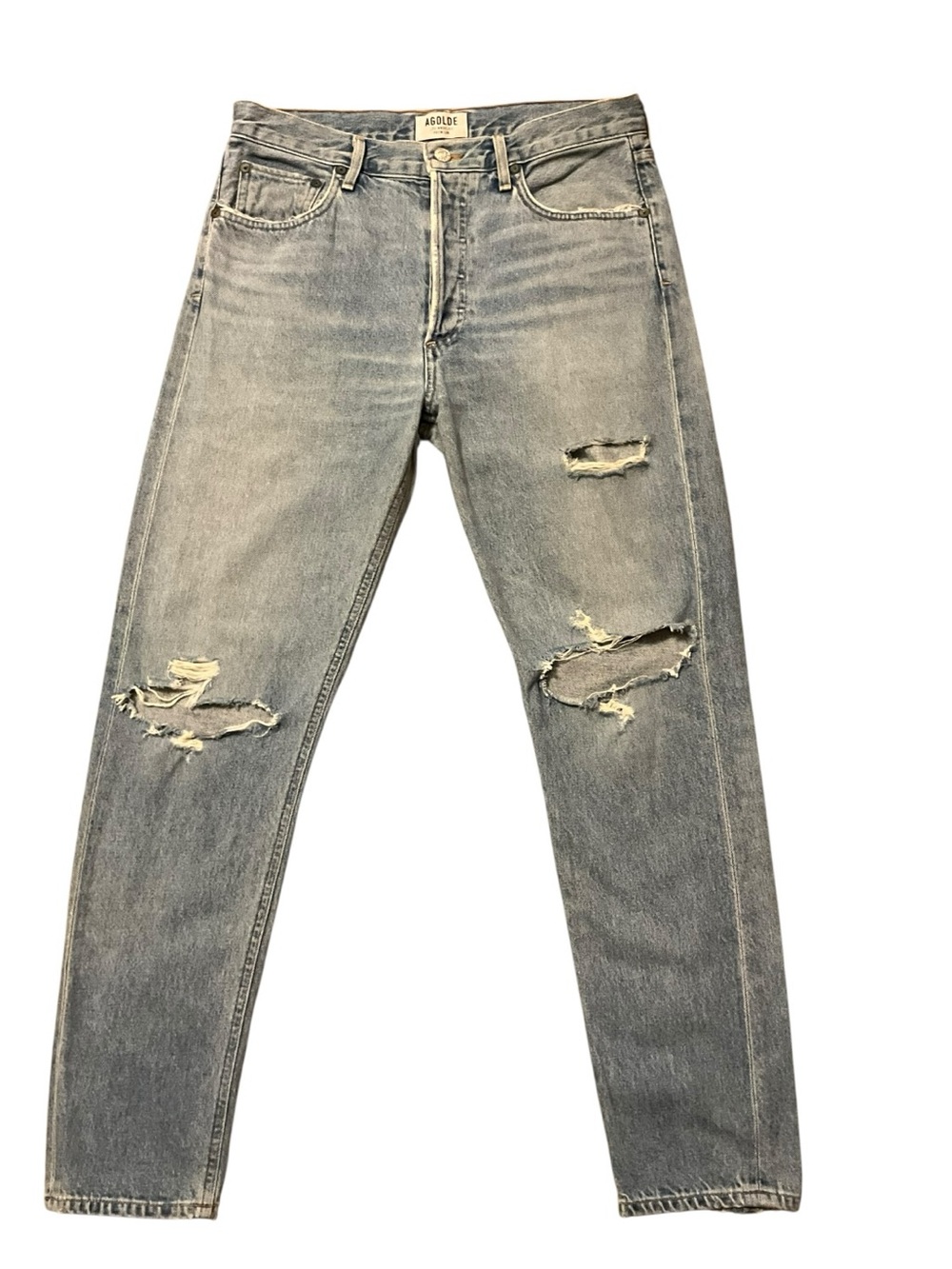 AGOLDE Jamie High Rise Classic Jeans in Dakota Wash Sz 28 Button Fly